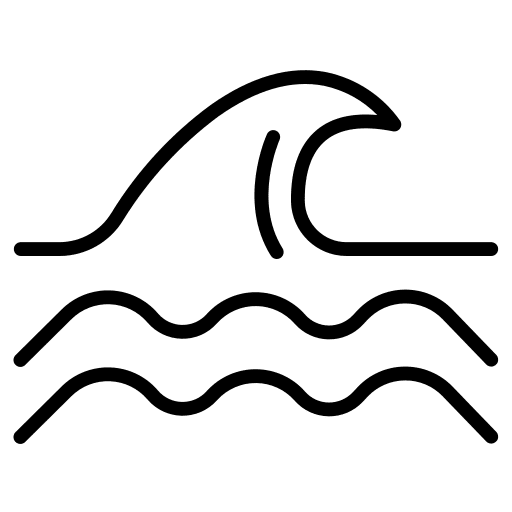 Tsunami wave tsunami ocean icon
