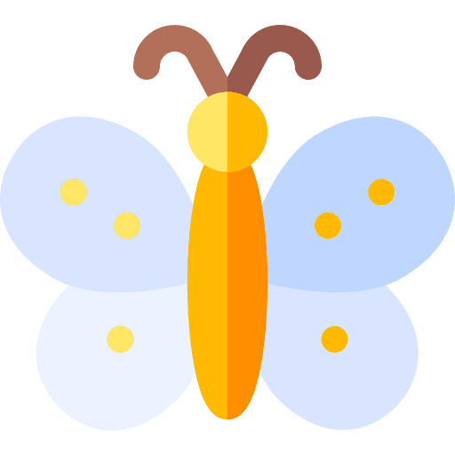 Butterfly butterfly spring nature icon