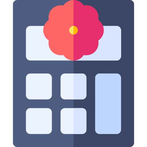 Calculator calculator spring budget icon