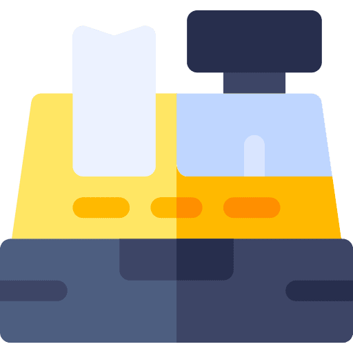 Cashbox cashbox bill commerce and shopping icon