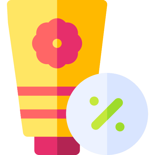 Cosmetics sales cream spring icon