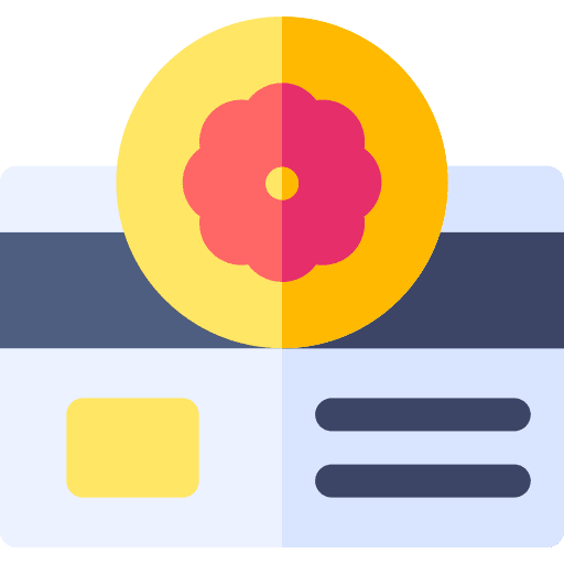 Credit card spring payment springtime icon