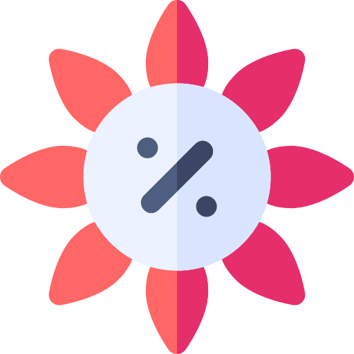 Flower commerce and shopping store season icon