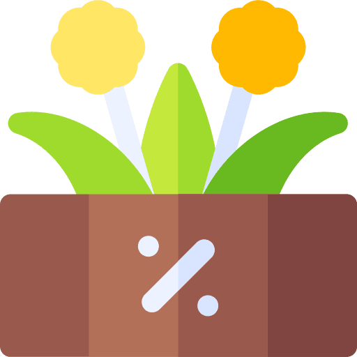 Flower pot sales spring icon