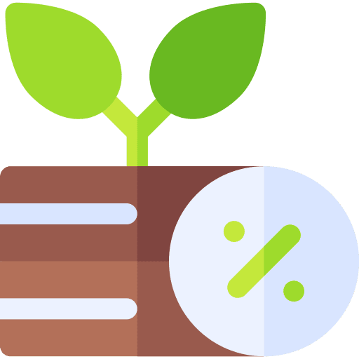 Seedling seedling commerce and shopping discount icon