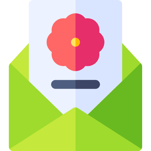 Letter springtime spring mail icon