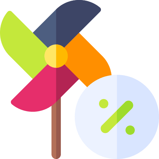 Pinwheel pinwheel toy discount icon