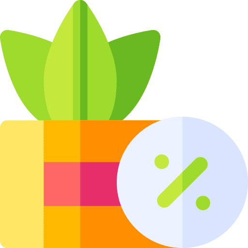 Plant spring commerce and shopping sprouts icon