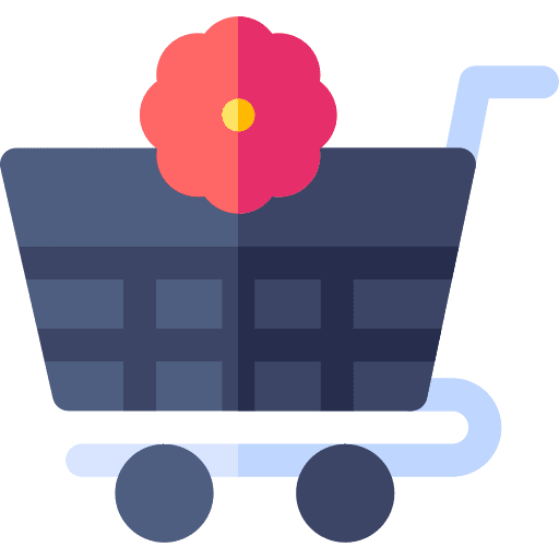 Shopping cart commerce and shopping supermarket buy icon