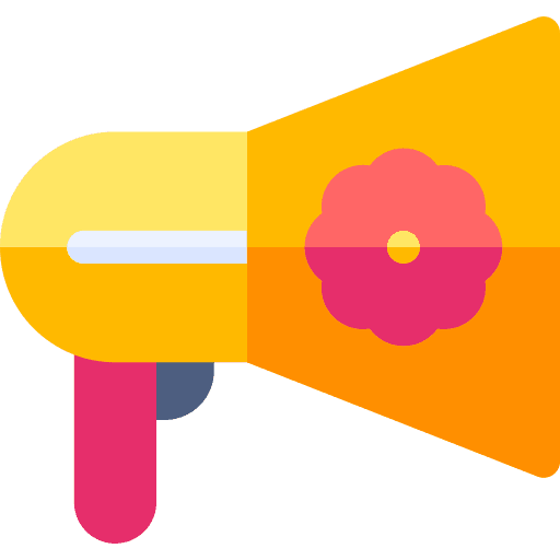 Shout promotion advertising spring icon