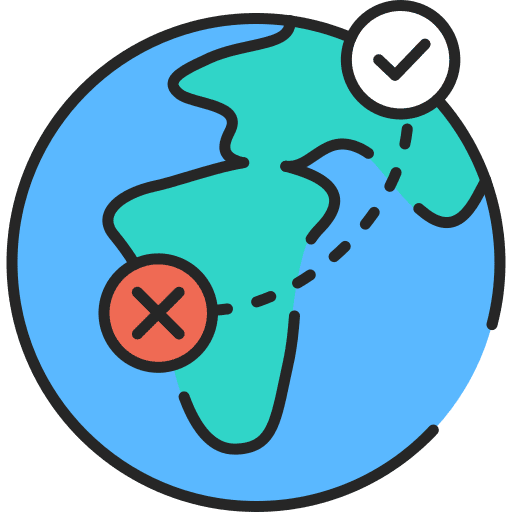 Emigration emigration accepted denied icon