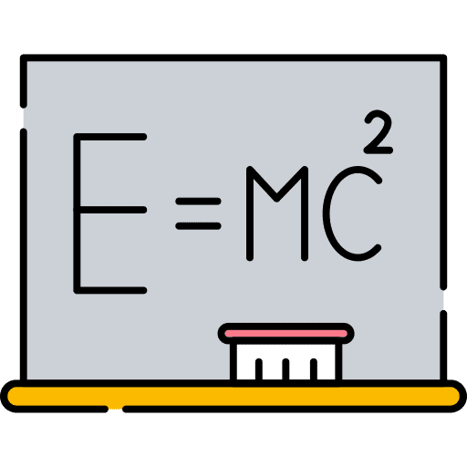 Science relativity education formula icon