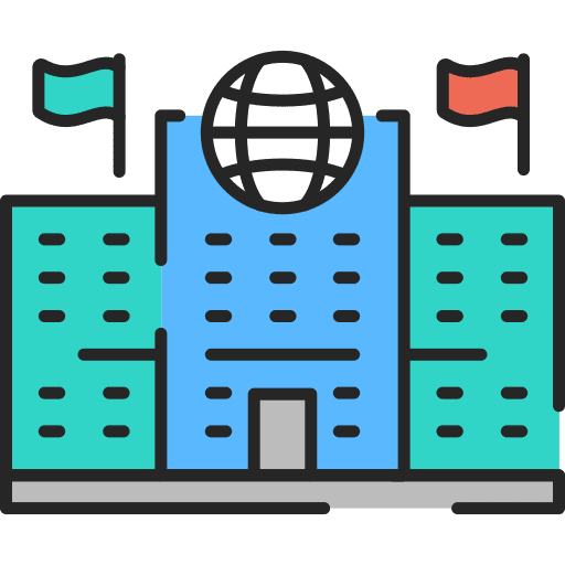 Government architecture and city government service icon Government architecture and city government service icon