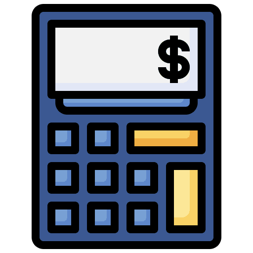 Calculator calculator business and finance technology icon Calculator calculator business and finance technology icon