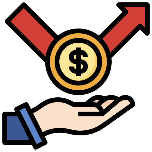 Profit arrow up profit trade icon