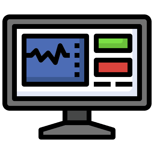 Screen dashboard summary finance icon Screen dashboard summary finance icon