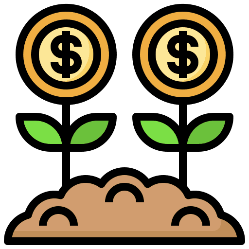 Benefit invest profit plant icon Benefit invest profit plant icon