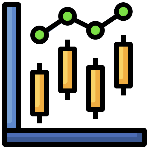Chart statistics graphic business and finance icon Chart statistics graphic business and finance icon