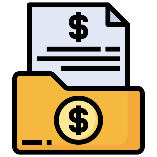 Document business and finance document paper icon Document business and finance document paper icon