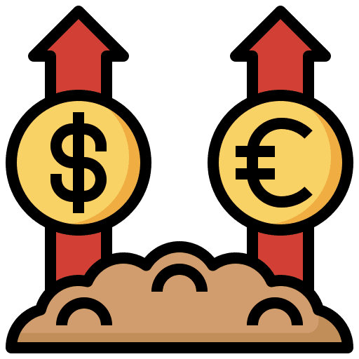 Growth rising graphic growth icon Growth rising graphic growth icon