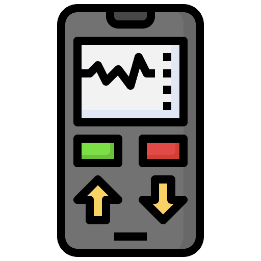 Trading value smartphone trading icon Trading value smartphone trading icon