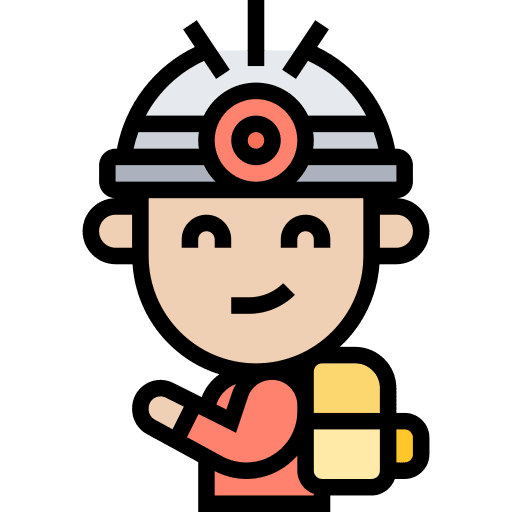 Flashlight led people man icon
