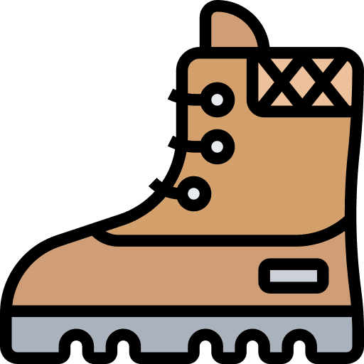 Hiking boots camping fashion trekking icon Hiking boots camping fashion trekking icon