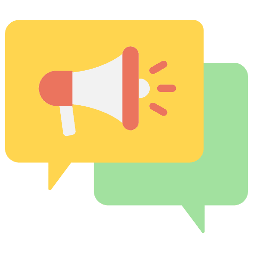 Conversation digital marketing conversation announcement icon Conversation digital marketing conversation announcement icon