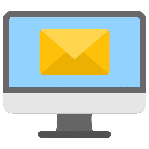 Email screen envelope message icon Email screen envelope message icon