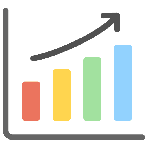 Growth growth statistics report icon Growth growth statistics report icon