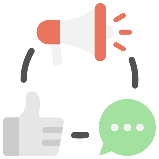 Online marketing chat like social media icon Online marketing chat like social media icon