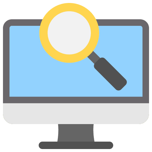 Search engine monitor search engine magnifying glass icon Search engine monitor search engine magnifying glass icon