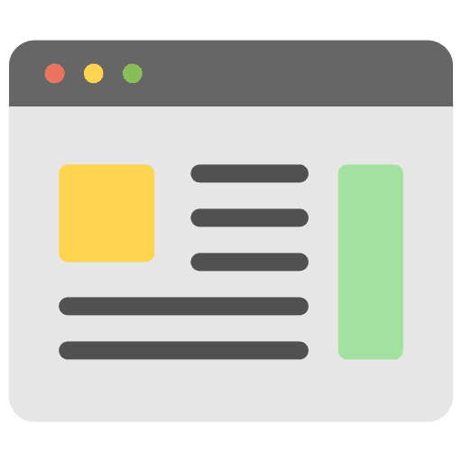 Blog layout blogging web icon Blog layout blogging web icon