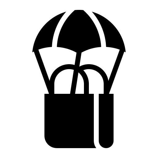 Delivery bag shipping and delivery shopping shipment icon Delivery bag shipping and delivery shopping shipment icon