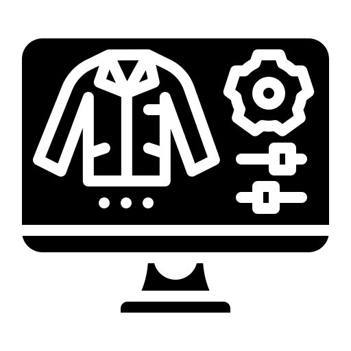 Design cloth shipping and delivery edit icon