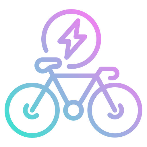 Bike transportation eco friendly bicycle icon