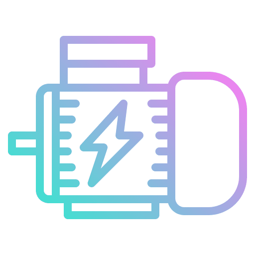 Engine motor charge power icon