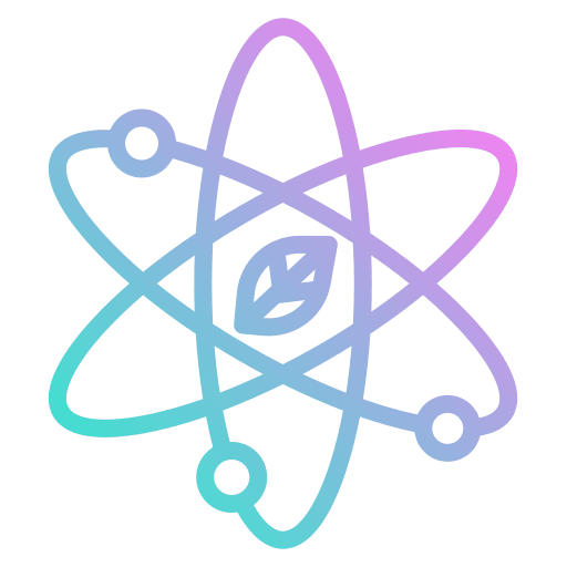 Science ecology nuclear education icon Science ecology nuclear education icon