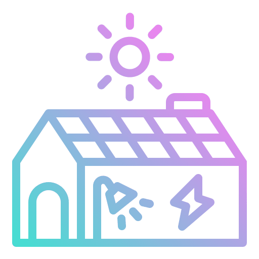 Solar cell solar cell building house icon Solar cell solar cell building house icon