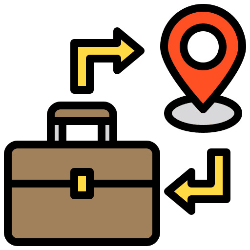 Briefcase work job portfolios icon