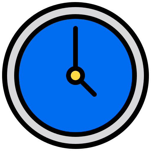 Clock clocks time and date outline icon Clock clocks time and date outline icon