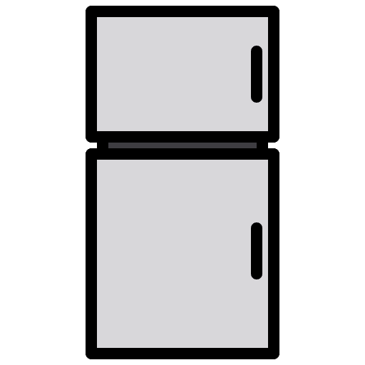 Fridge refrigerator kitchen cooler icon Fridge refrigerator kitchen cooler icon