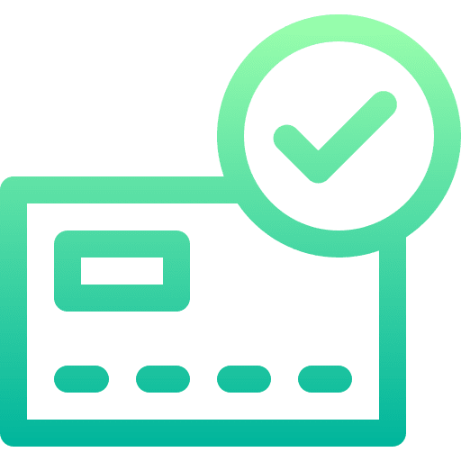 Credit card approval approve business and finance icon