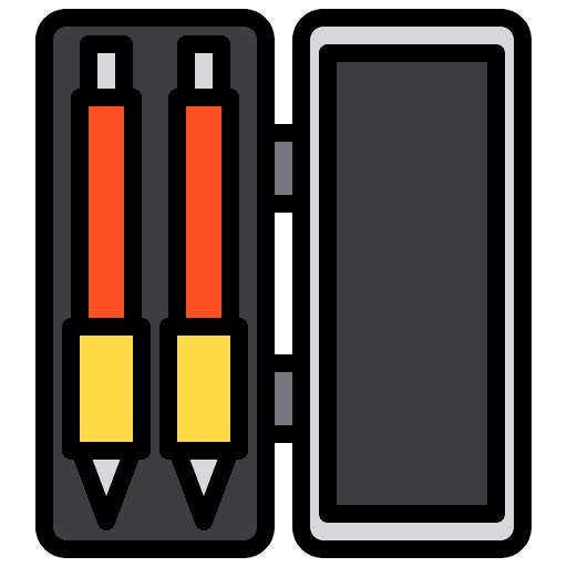 Pencil case pencil pen writing tool icon Pencil case pencil pen writing tool icon