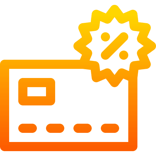 Credit card debit card credit card percentage icon Credit card debit card credit card percentage icon