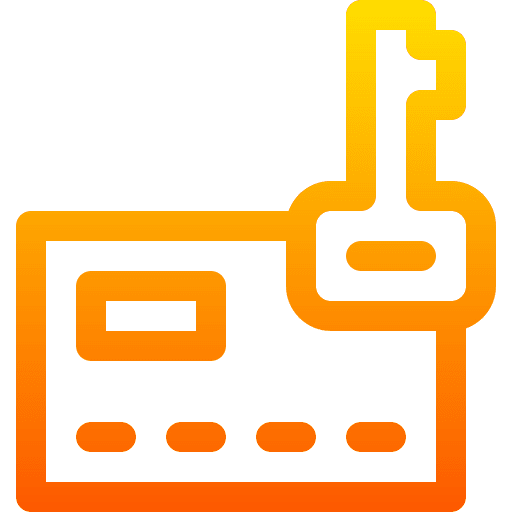 Credit card key money business and finance icon Credit card key money business and finance icon