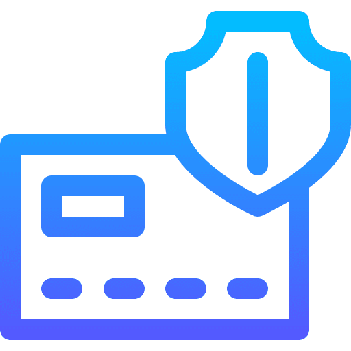 Credit card password security safe icon Credit card password security safe icon