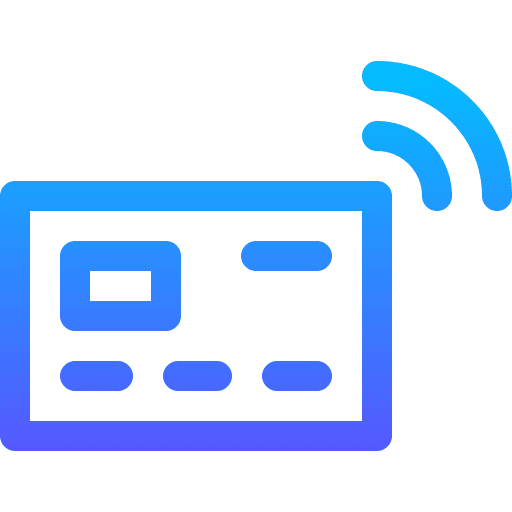 Contactless payment wifi wireless icon Contactless payment wifi wireless icon