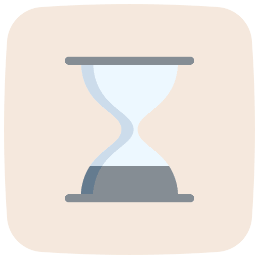 Hourglass timer ui sand clock icon