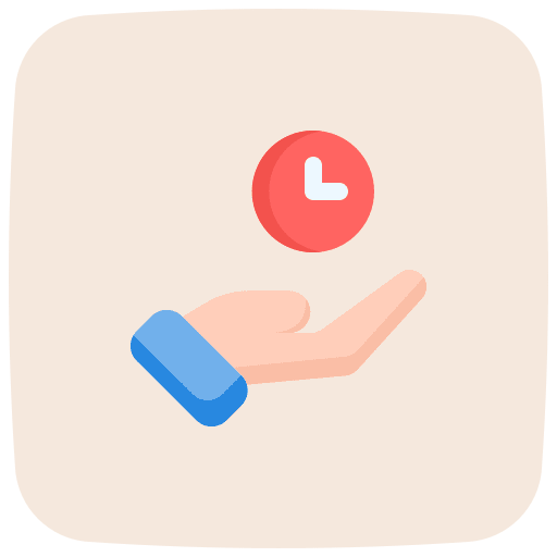 Clock share gesture save time icon Clock share gesture save time icon